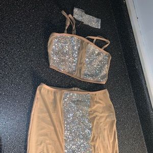 Sequin two piece set